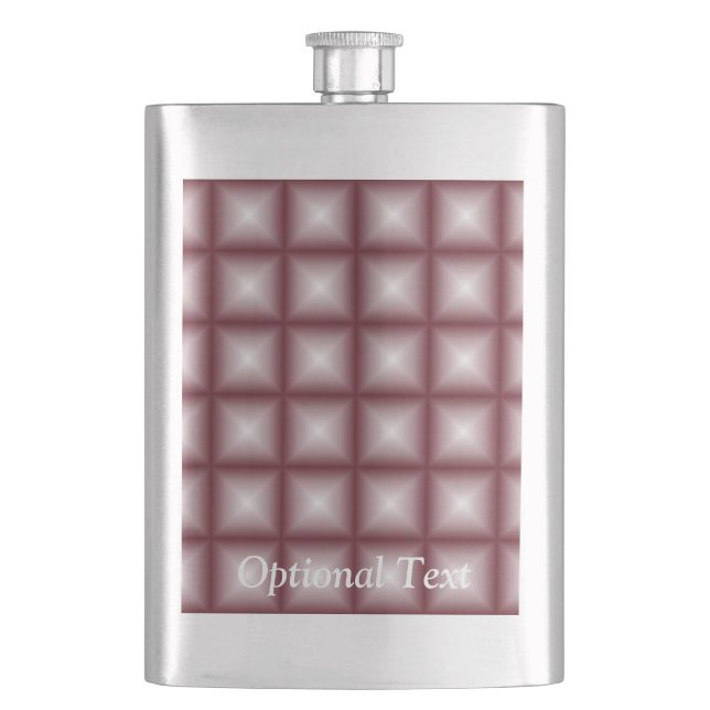 Sparkling Gem Tiles Choose Your Custom Colour Hip Flask (Front)