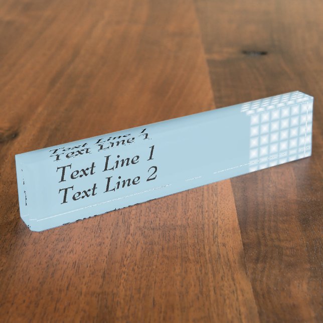 Sparkling Gem Tiles Choose Your Custom Colour Nameplate (Side)