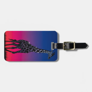Sparkling Giraffe Luggage Tag