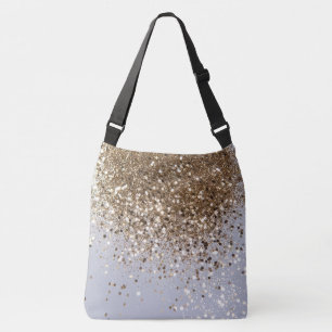 Sparkling Glam Gold Glitter Glam #1 Crossbody Bag