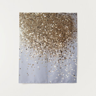 Sparkling Glam Gold Glitter Glam #1 Tapestry