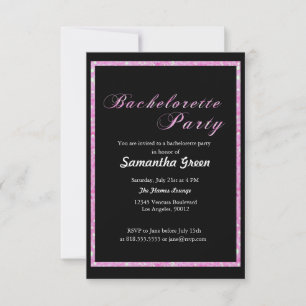Sparkling Glitter Bachelorette Party Invitation