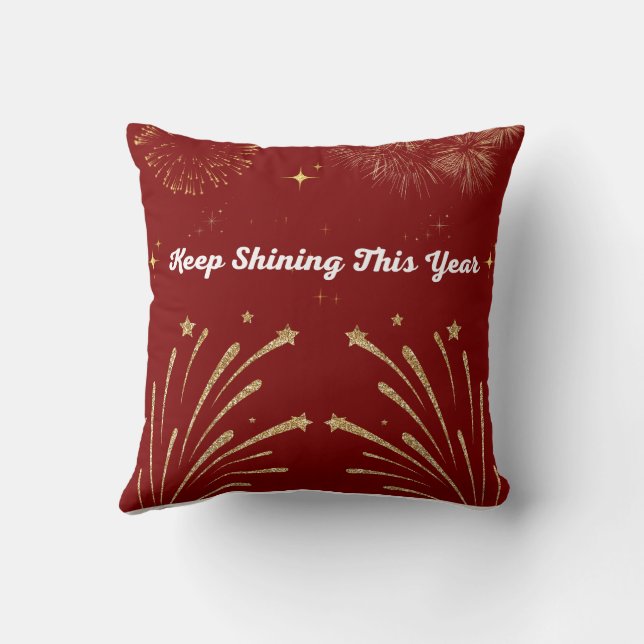 "Sparkling Glitter Style – Shiny & Glamorous Desig Cushion (Back)