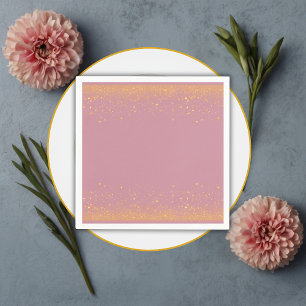 Sparkling Glitters Hot Air Balloon Baby Shower Napkin