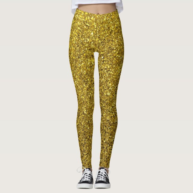 Sparkling gold leggings (Front)