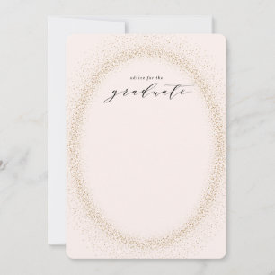 Sparkling Graduation Words of Wisdom Advice Cards