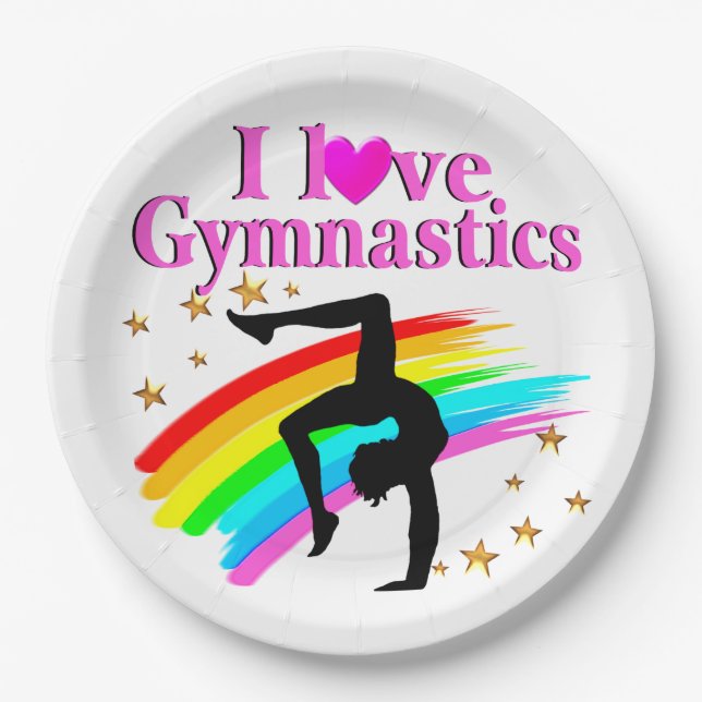 SPARKLING GYMNAST PAPER PLATE (Front)