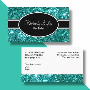 Sparkling Hairdresser Business Cards