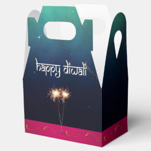 Sparkling Happy Diwali - Favour Box Gable