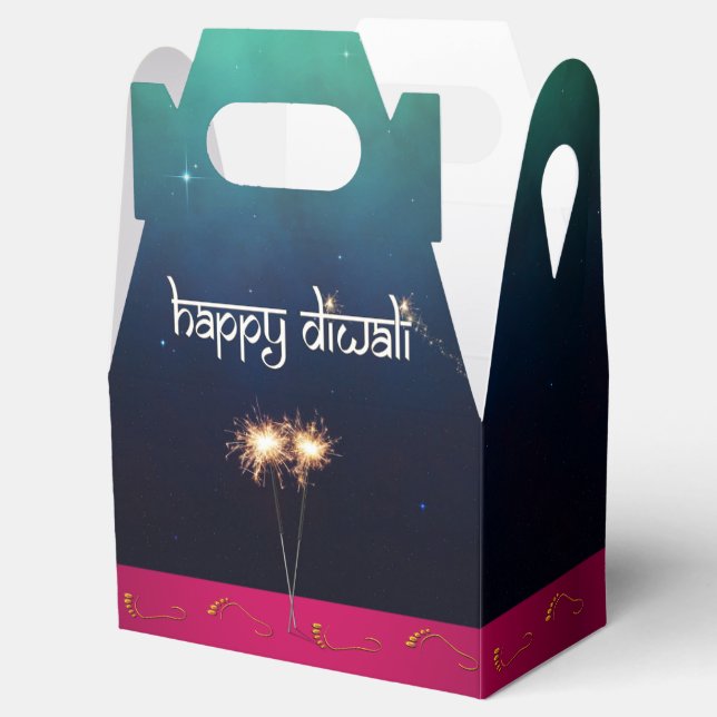 Sparkling Happy Diwali - Favour Box Gable (Opened)