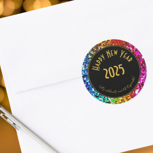 Sparkling Happy New Year Sticker