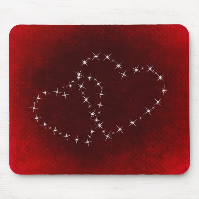 Sparkling Heart Mouse Mat (Front)