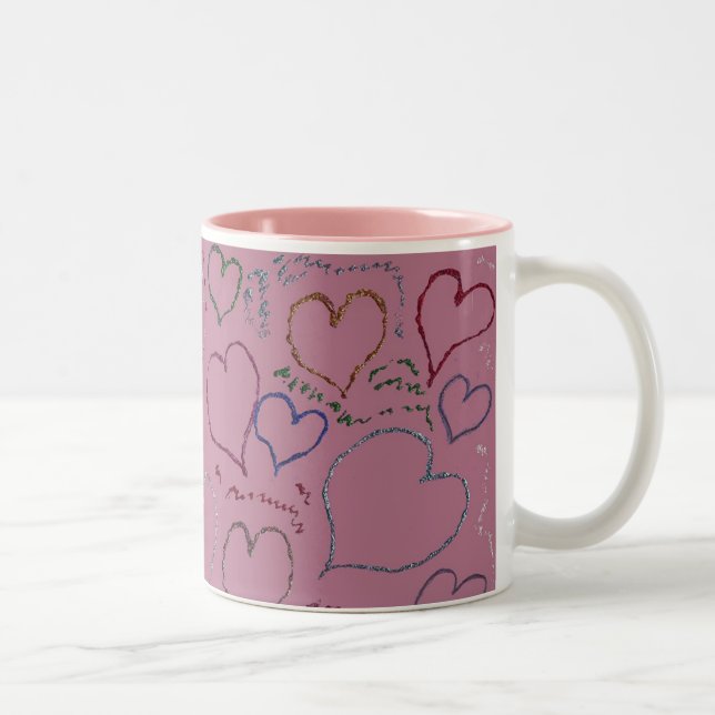 Sparkling Hearts Mug (Right)