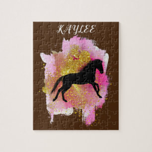 SPARKLING HORSE PUZZLE PERSONALIZED.
