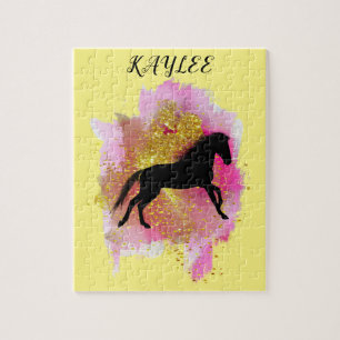 SPARKLING HORSE PUZZLE PERSONALIZED.