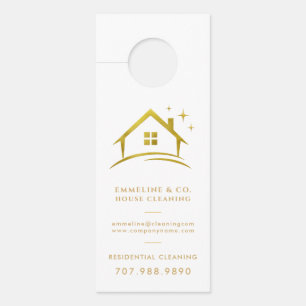 Sparkling House Cleaning Door Hanger