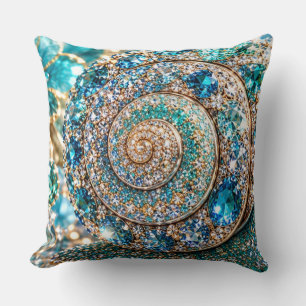Sparkling Jewel Snail  Cushion