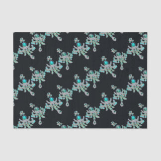 Sparkling jewelled decoupage  tissue paper