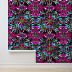 Sparkling Kaleidoscope Disco Peel and Stick  Wallpaper