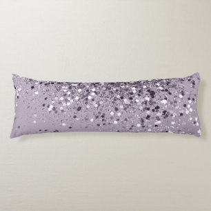 Sparkling Lavender Lady Glitter #2 #shiny #decor Body Cushion
