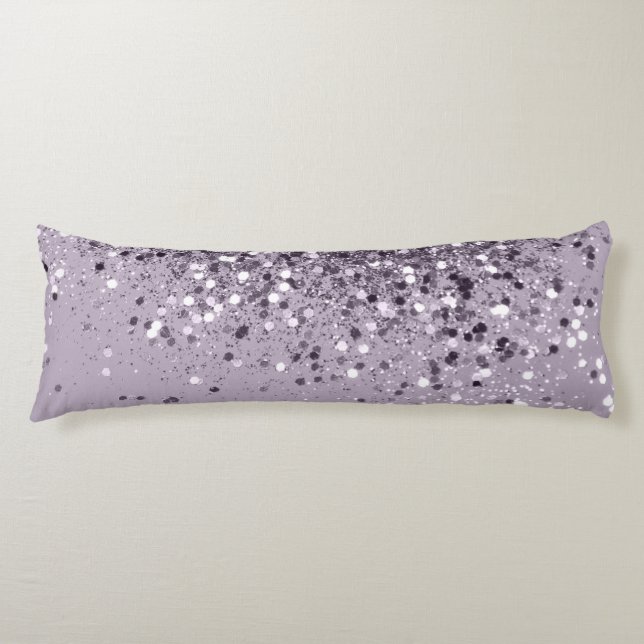 Sparkling Lavender Lady Glitter #2 #shiny #decor Body Cushion (Front)
