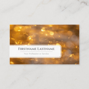 Sparkling lights bokeh professional Event Managers Business Card