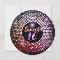 Sparkling Lights Modern Chic Sweet 16 Party