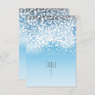 Sparkling Lights Winter Wonderland Table Number