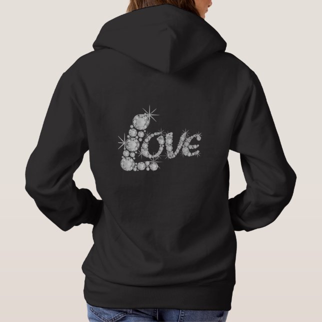 Sparkling Love Crystal Hoodie (Back)