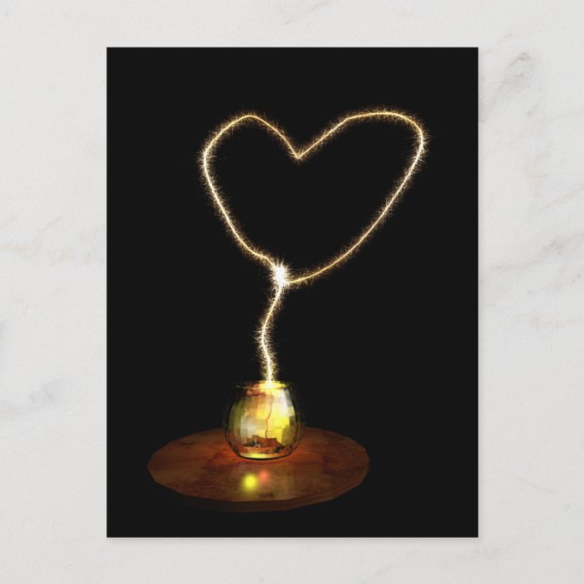 sparkling love postcard (Front)