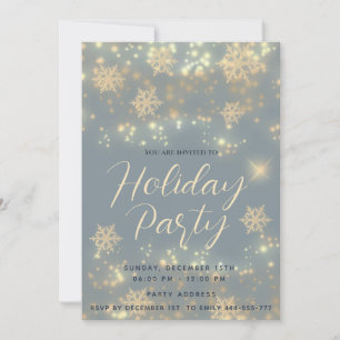 Sparkling luxury corporate Holiday party Invitation