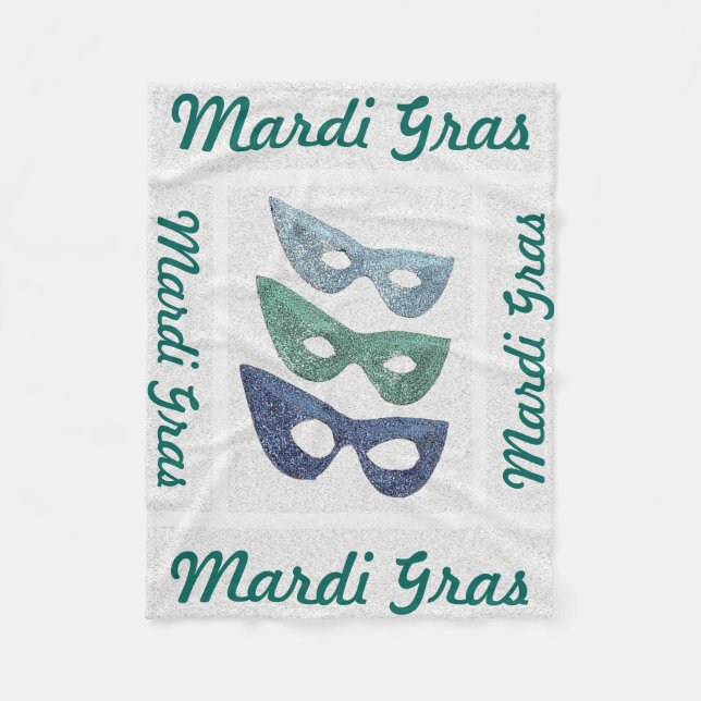 Sparkling Masks - Fleece Blanket (Front)