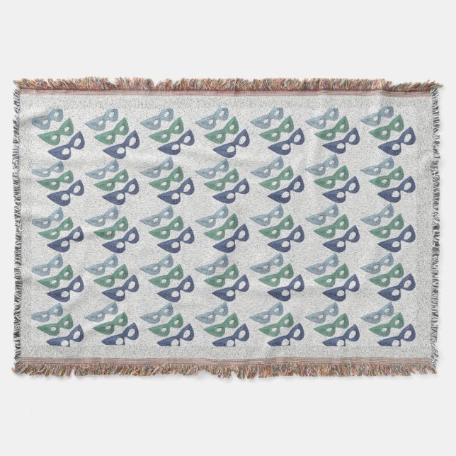 Sparkling Masks - Throw Blanket (Front)
