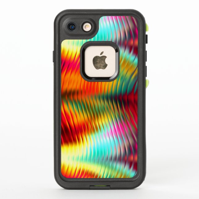 Sparkling Multi Coloured Textured Glass Pattern LifeProof iPhone Case (Back)