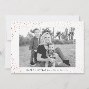 Sparkling New Year   Holiday Photo Card