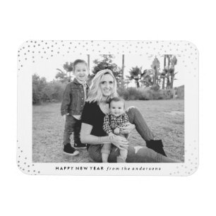 Sparkling New Year   Holiday Photo Magnet