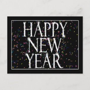Sparkling New Years Holiday Postcard