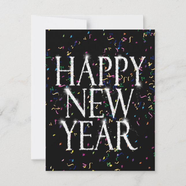 Sparkling New Years Invitation (Front)