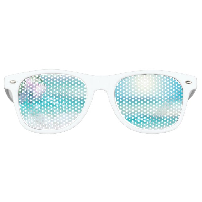 SPARKLING OCEAN WATERS RETRO SUNGLASSES (Front)