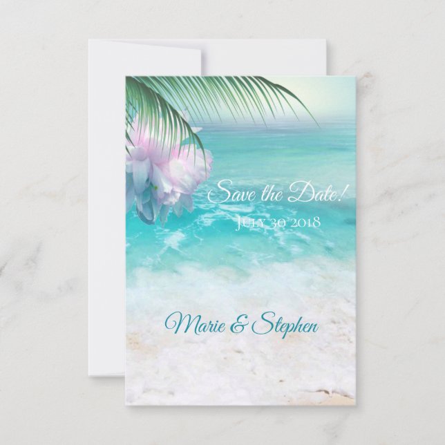 SPARKLING OCEAN WATERS Save the Date (Front)