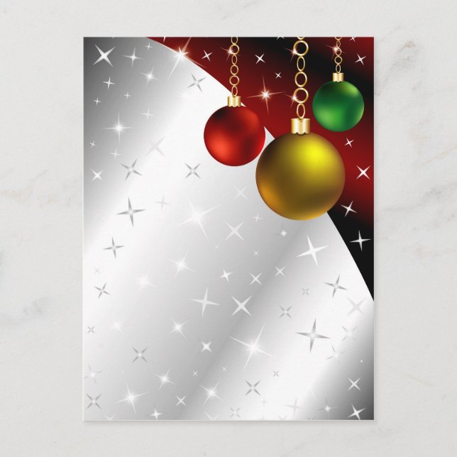 Sparkling Ornament Background Postcard (Front)