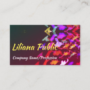 Sparkling Patterned Kaleidoscopic Business Card