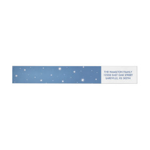 Sparkling Peace on Earth Return Address Label
