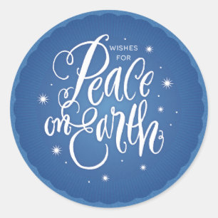 Sparkling Peace on Earth Return Sticker