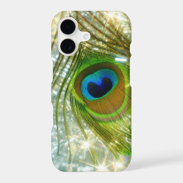 Sparkling Peacock Feather iPhone 7 case (Back)