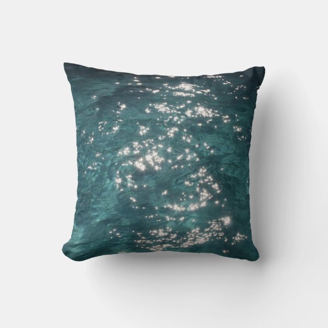Sparkling Pool Water Background Cushion (Front)