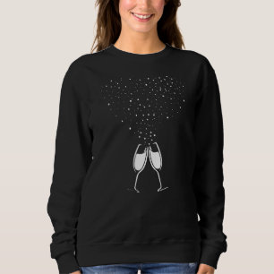 Sparkling Prosecco   sparkling wine & motif to toa Sweatshirt