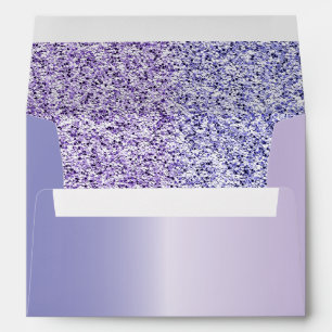 Sparkling Purple Metallic & Glitter Party Envelope