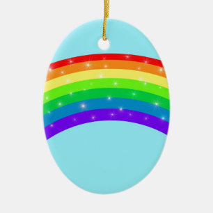 Sparkling Rainbow Ceramic Tree Decoration