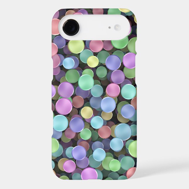 Sparkling Rainbow Polka Dots Case-Mate iPhone Case (Back)